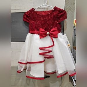 Rare Editions Red and White Dress